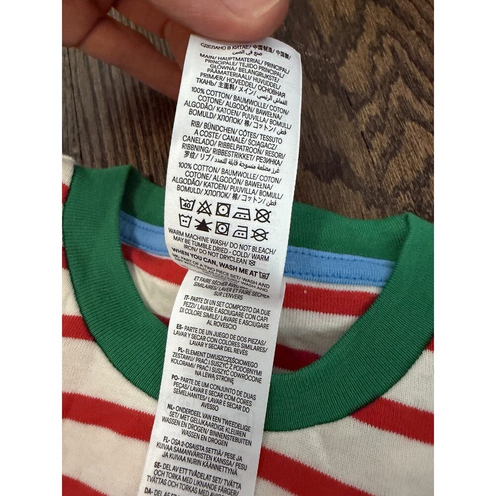 Mini Boden Stripe Christmas Cotton 2 Piece Pajamas Sz 6 Years NEW - Picture 3 of 8